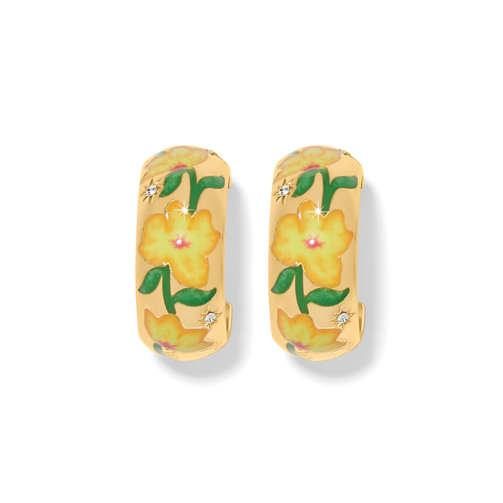 Brighton Reverie Flower Hoop Earrings