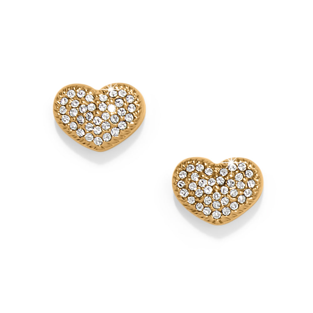 Brighton Illumina Celeste Heart Post Earrings