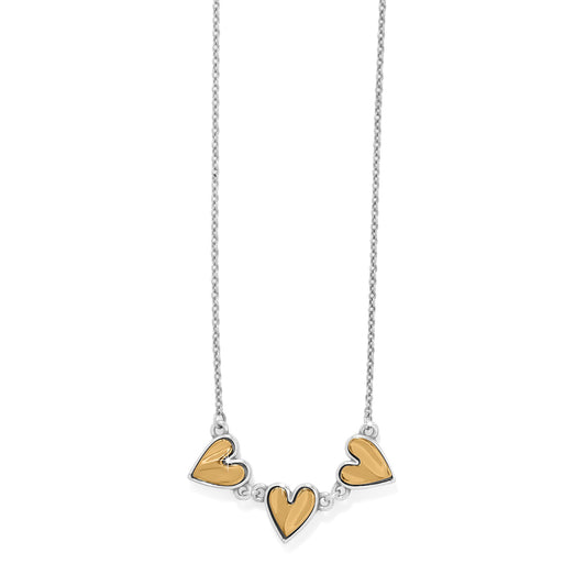Brighton Cascade Heart Trio Necklace