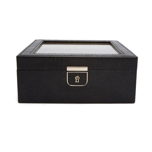 Wolf Designs Palermo 6 Piece Watch Box in Black Anthracite