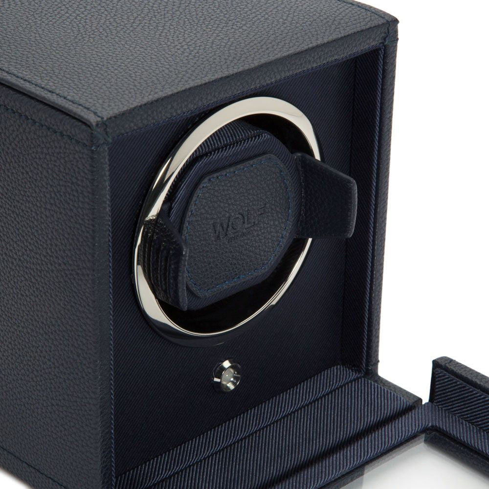 Wolf Designs Cub Single Watch Winder with Cover