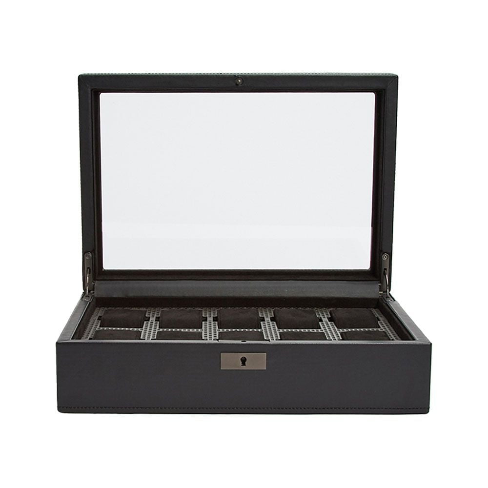 Wolf Designs Axis 10 Piece Watch Box in Powder Coat