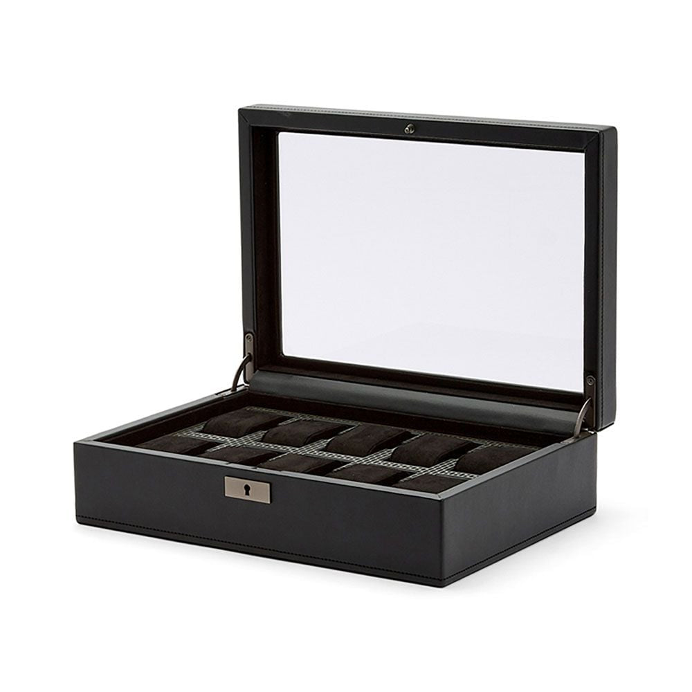 Wolf Designs Axis 10 Piece Watch Box in Powder Coat