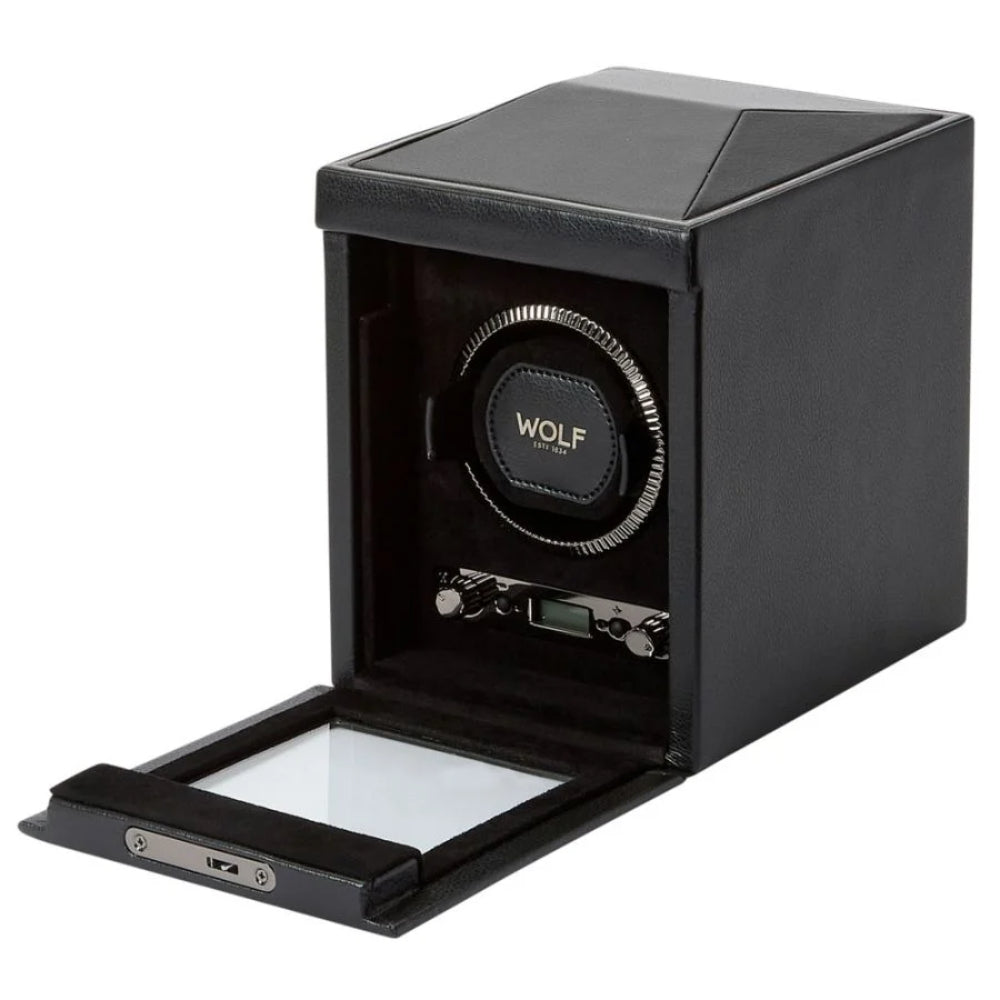 Wolf Designs British Racing Single Watch Winder - Black