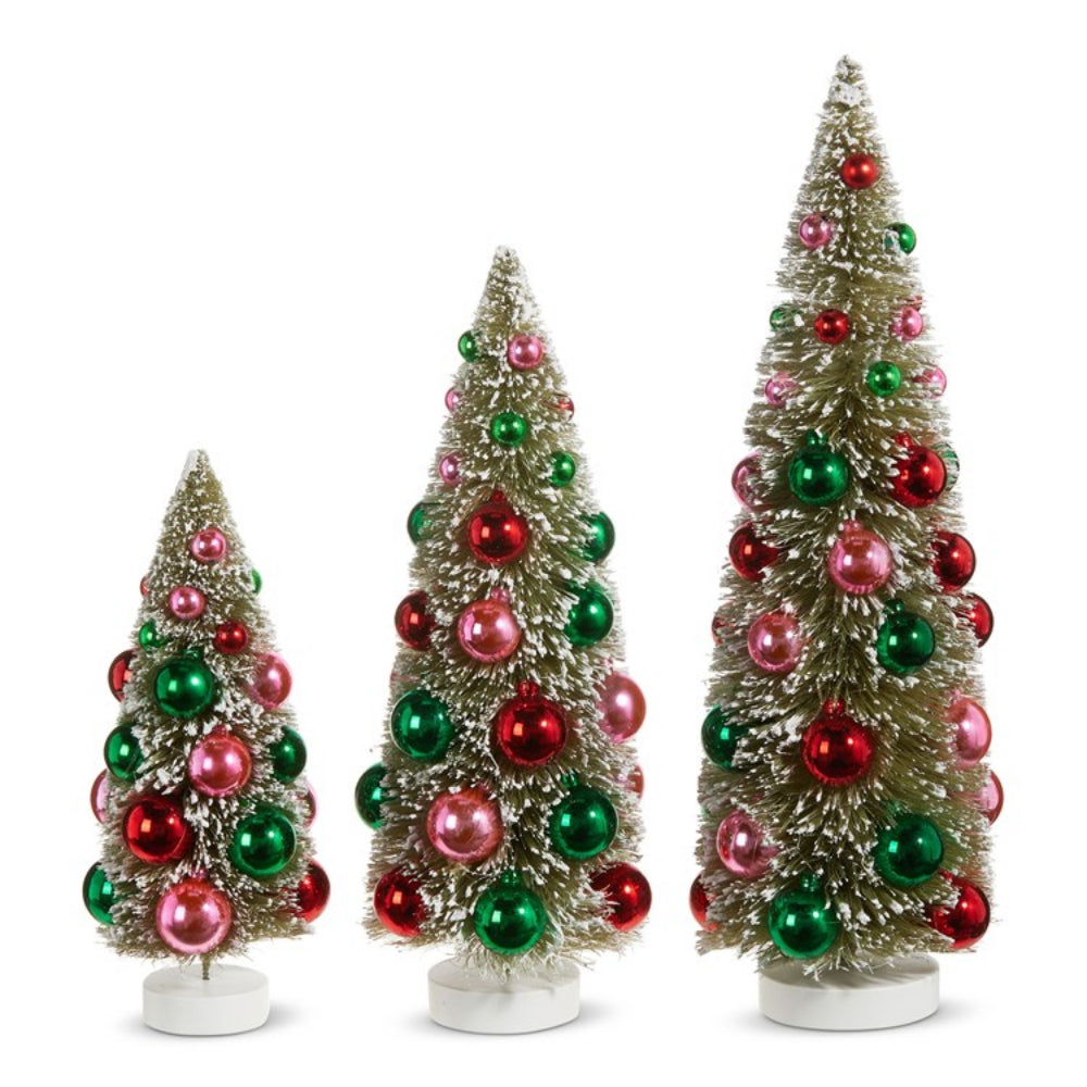 Bottle Brush Tree with Ornaments