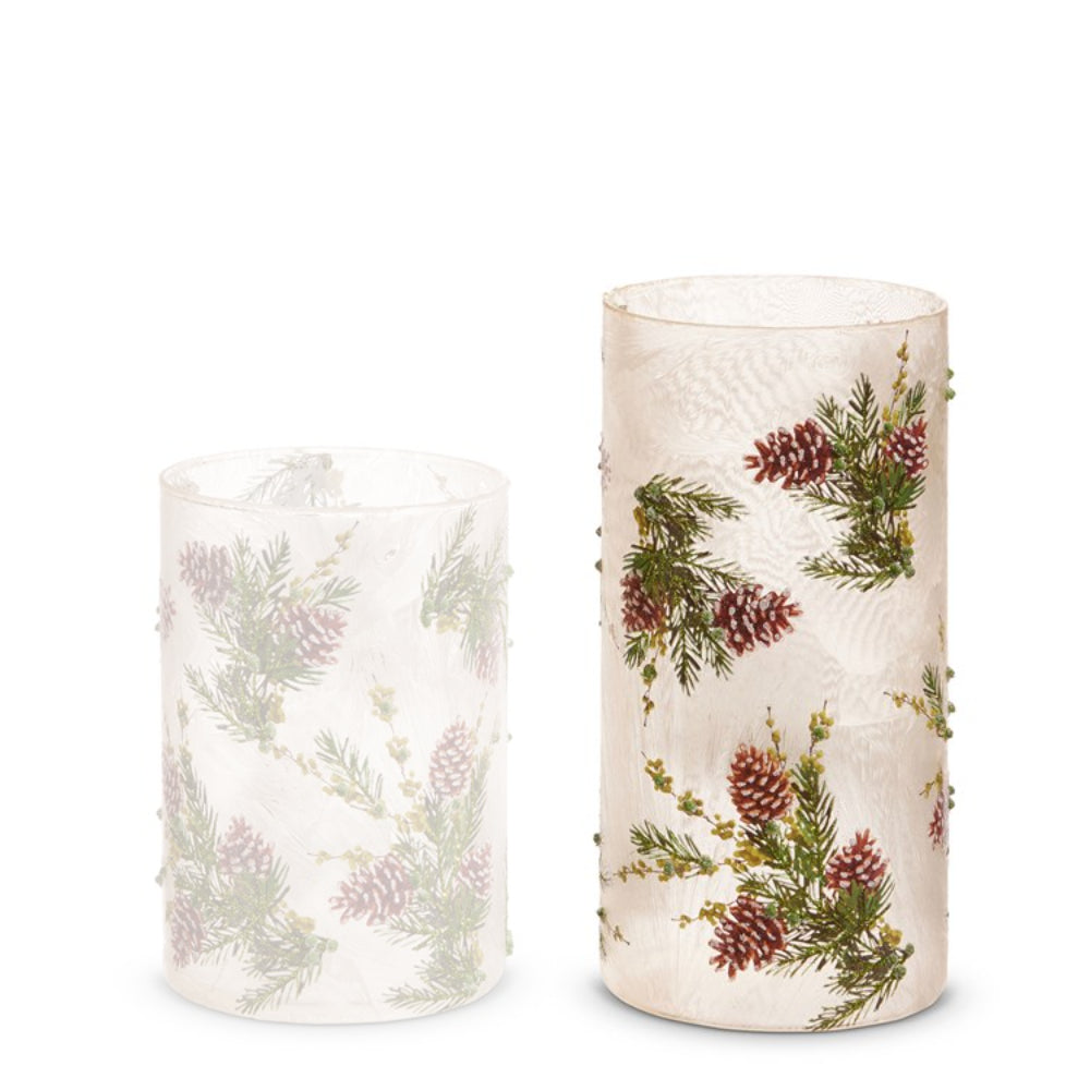 Raz Imports Evergreen and Pinecone Containers