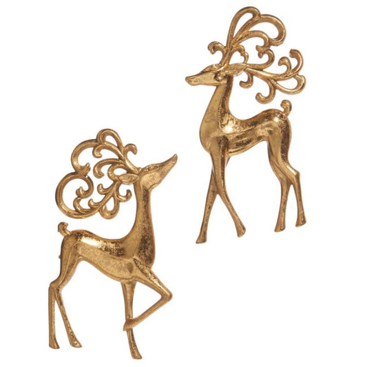5.25" Ornate Deer Ornament- Single Ornament-Assorted Styles