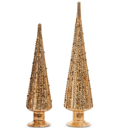Raz Imports Gold Beaded Trees