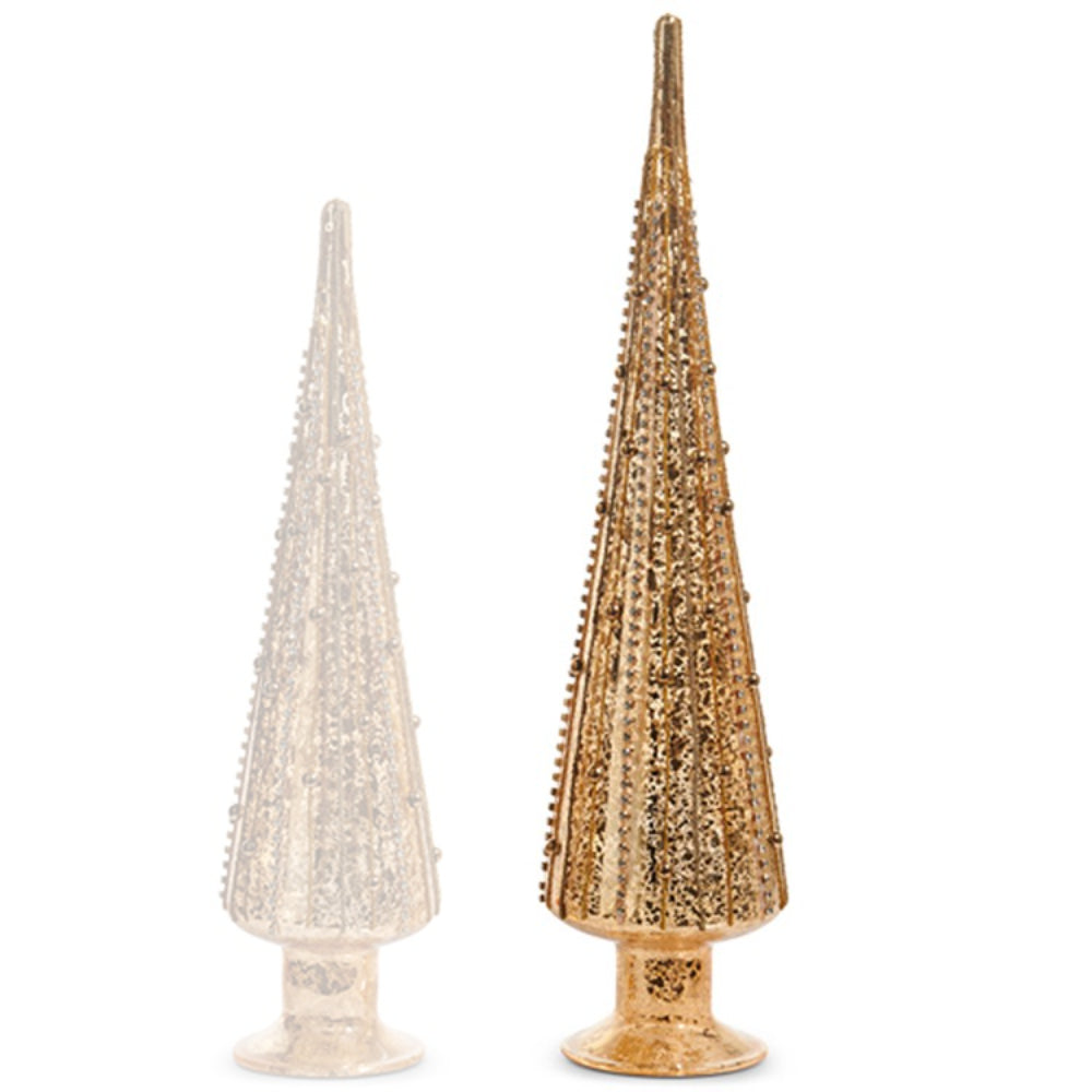Raz Imports Gold Beaded Trees