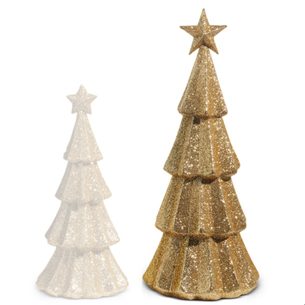 Raz Imports Gold Glitter Trees