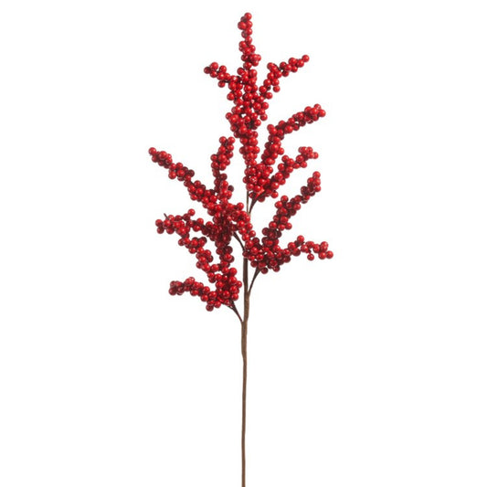 28.5" Red Berry Spray