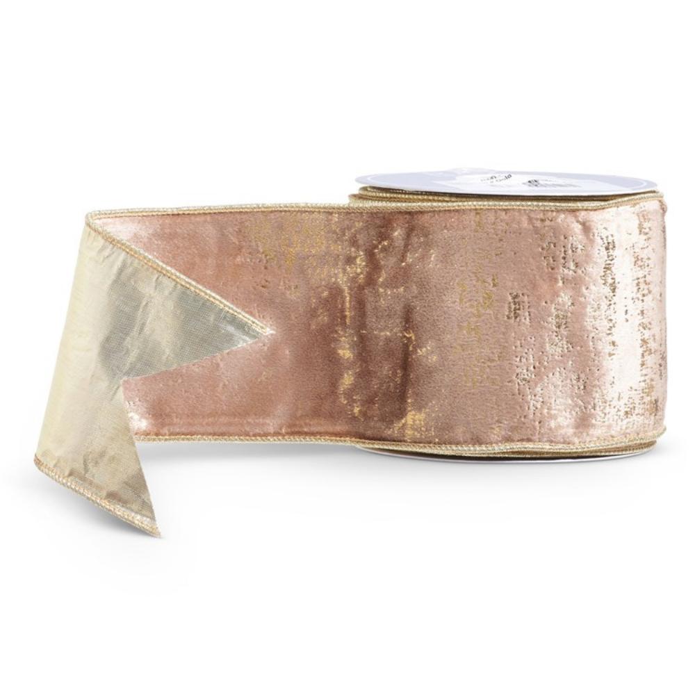 Rose Gold Velvet Ribbon