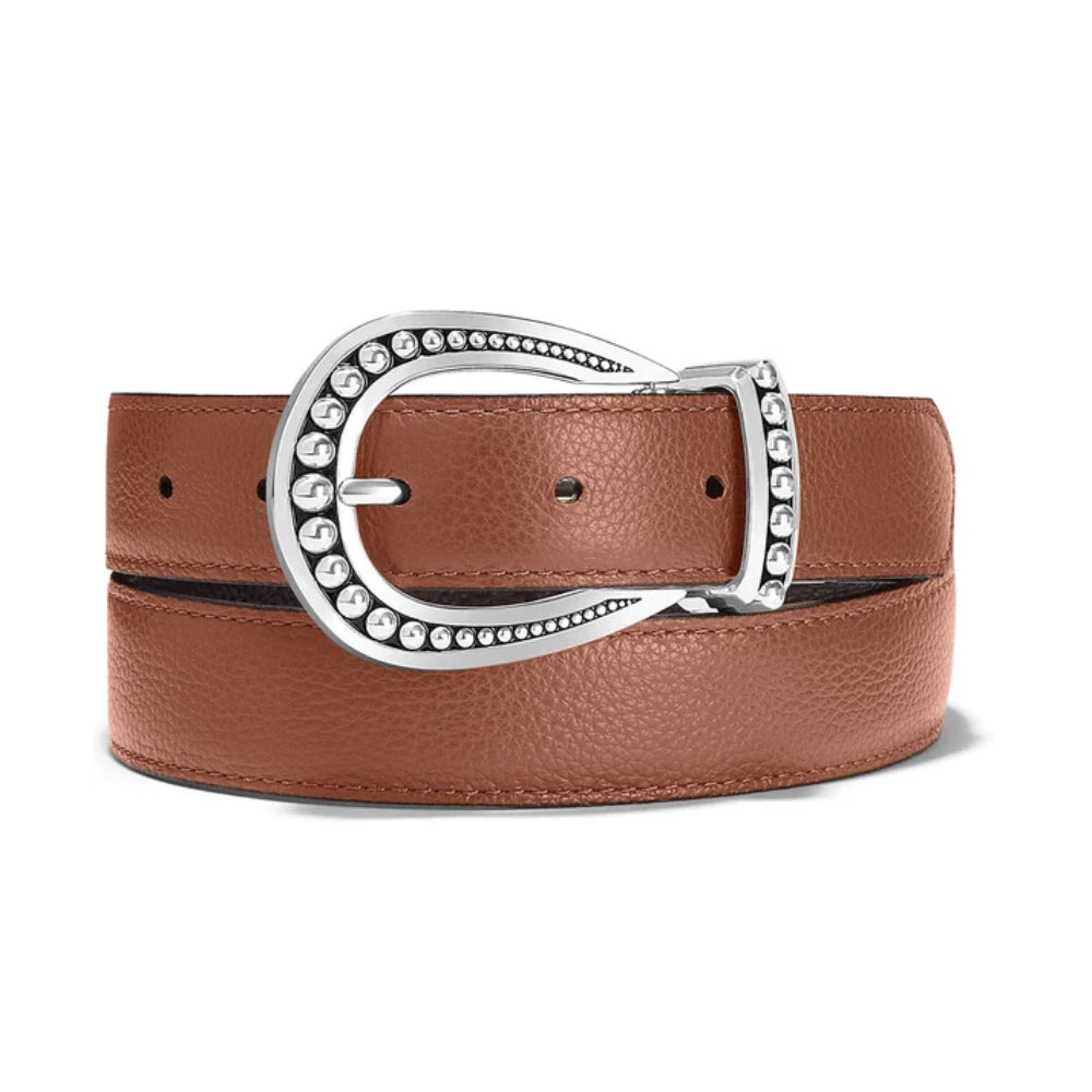 Brighton Really Tough Reversible Belt - Bourbon/Black