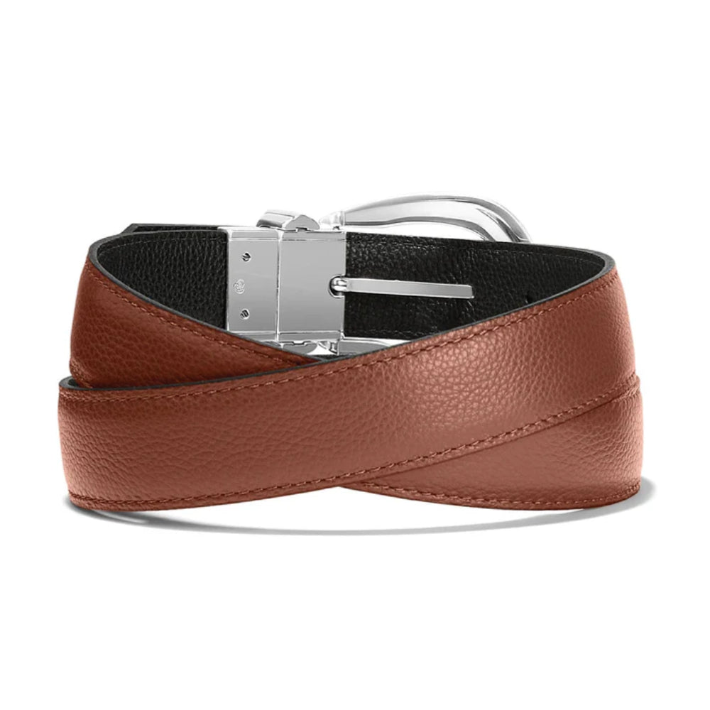 Brighton Really Tough Reversible Belt - Bourbon/Black