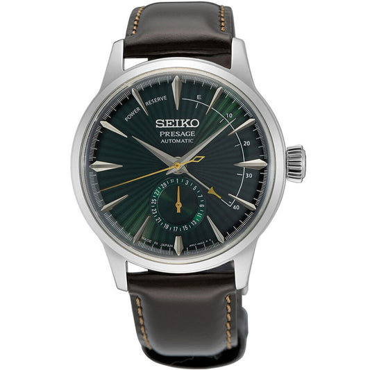 Seiko Presage Cocktail Time 40mm Green Dial/Brown Leather Strap
