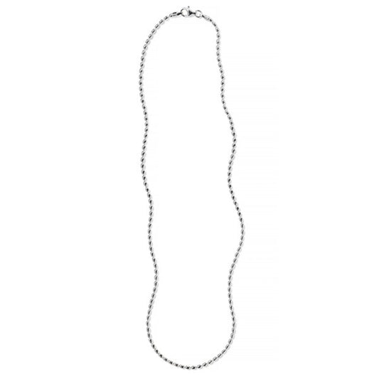 Sterling Silver Rice Bead Chain, 20"