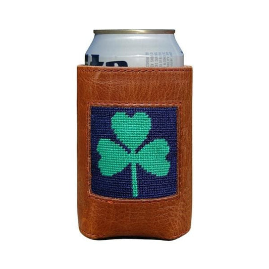 Smathers & Branson Shamrock Needlepoint Can Cooler