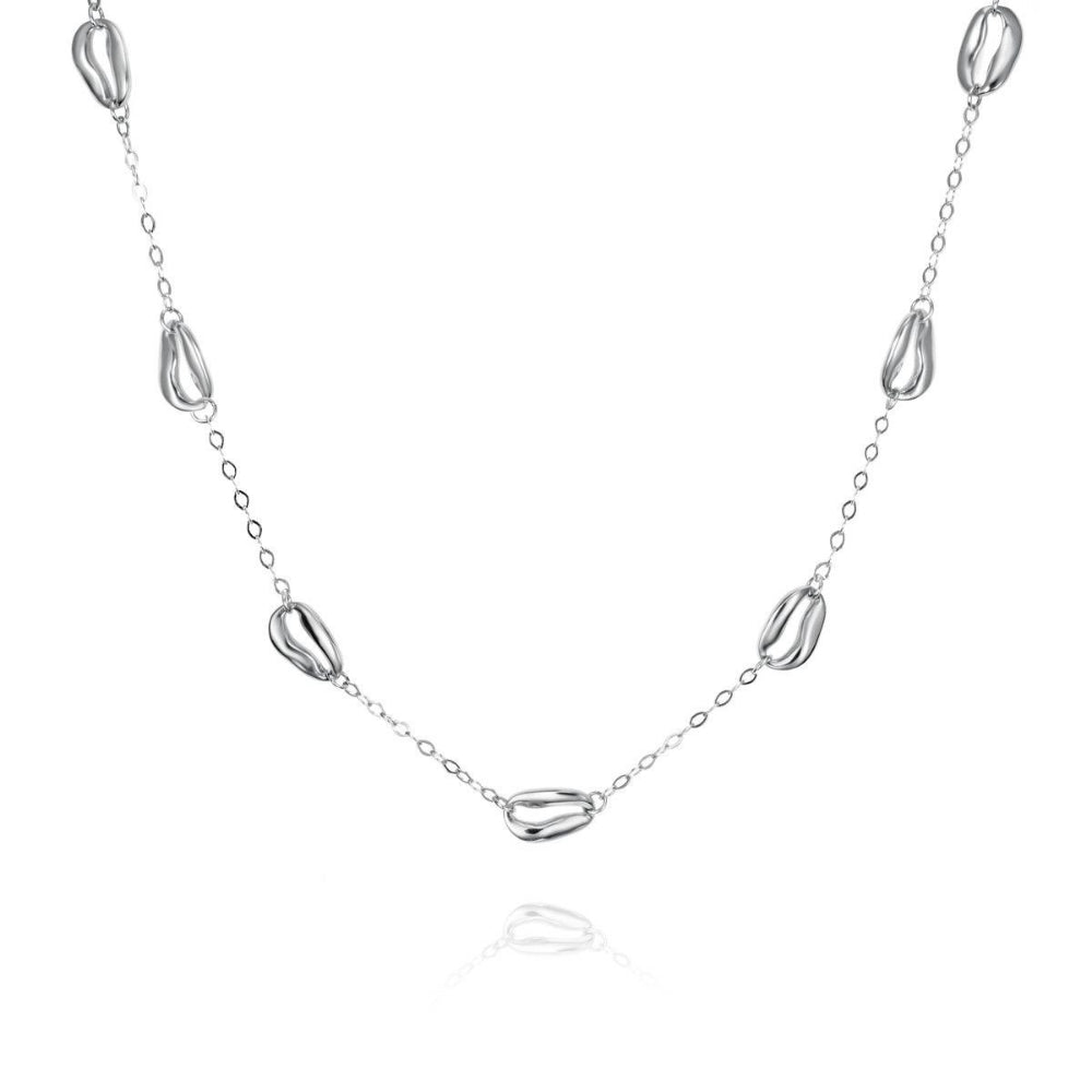 Jorge Revilla Bean Collection Silver Marine Design Station Necklace