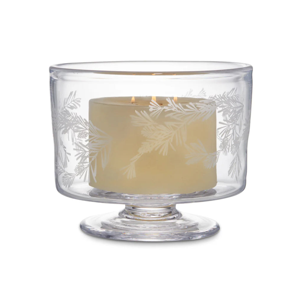 Simon Pearce Engraved Pine Nantucket Low Hurricane