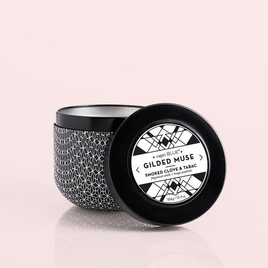 Capri Blue Gilded Muse Tin, 12.5oz