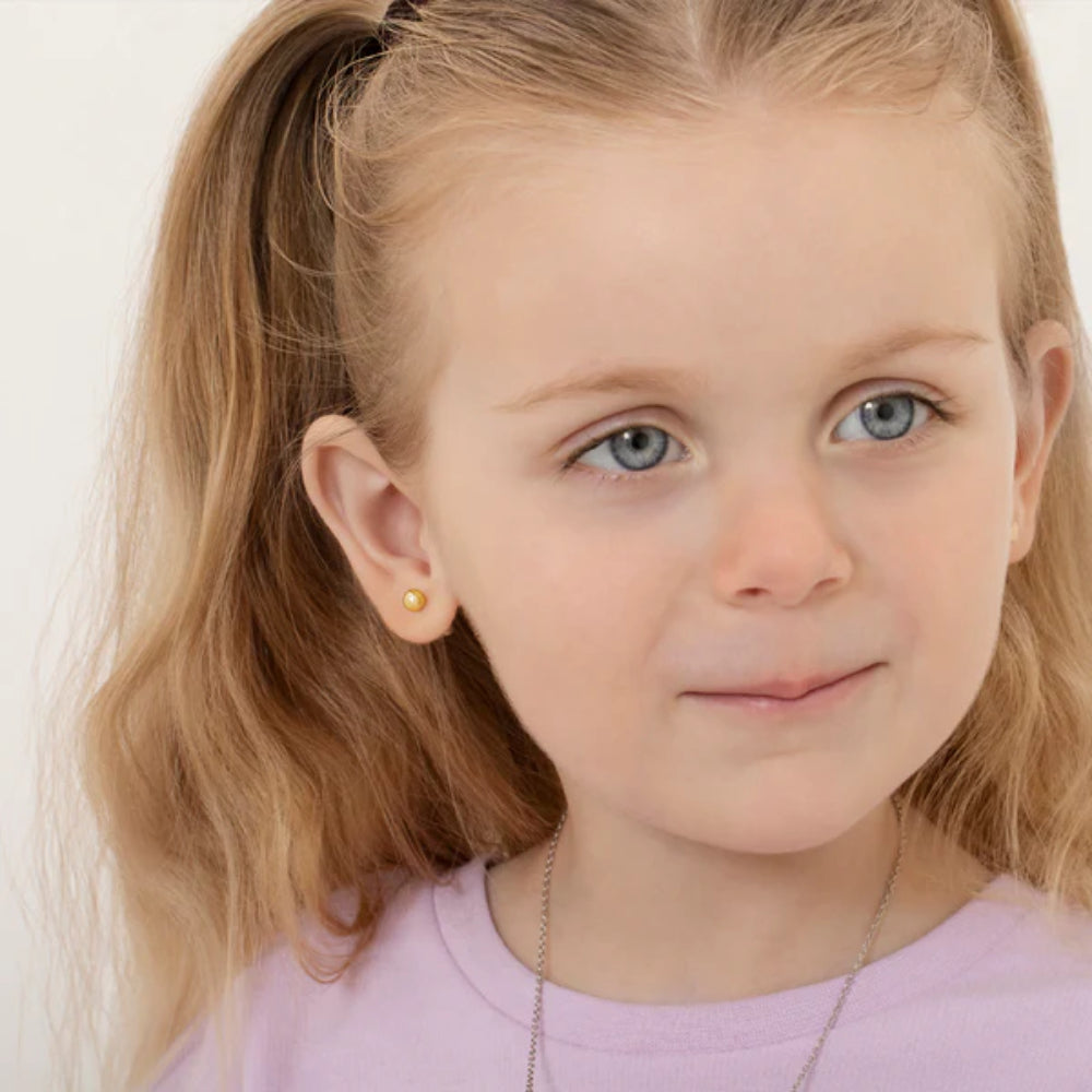 Children's Polished Ball Earrings