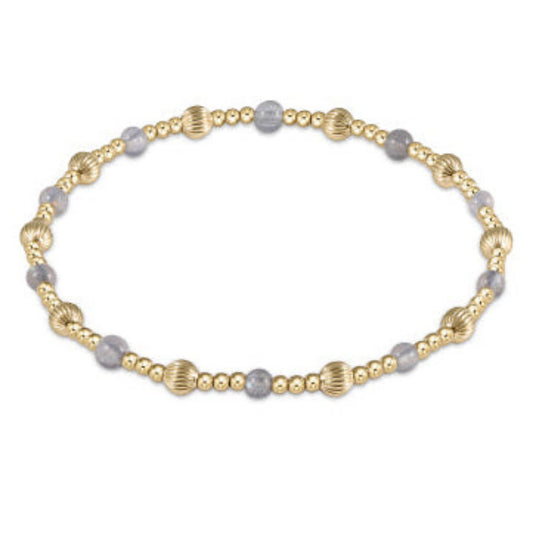 enewton 6.25" Dignity Sincerity Gemstone 4mm Bead Bracelet - Labradorite