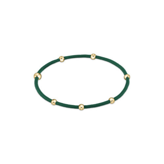 enewton "E"ssentials Hair Bracelet - Dark Green