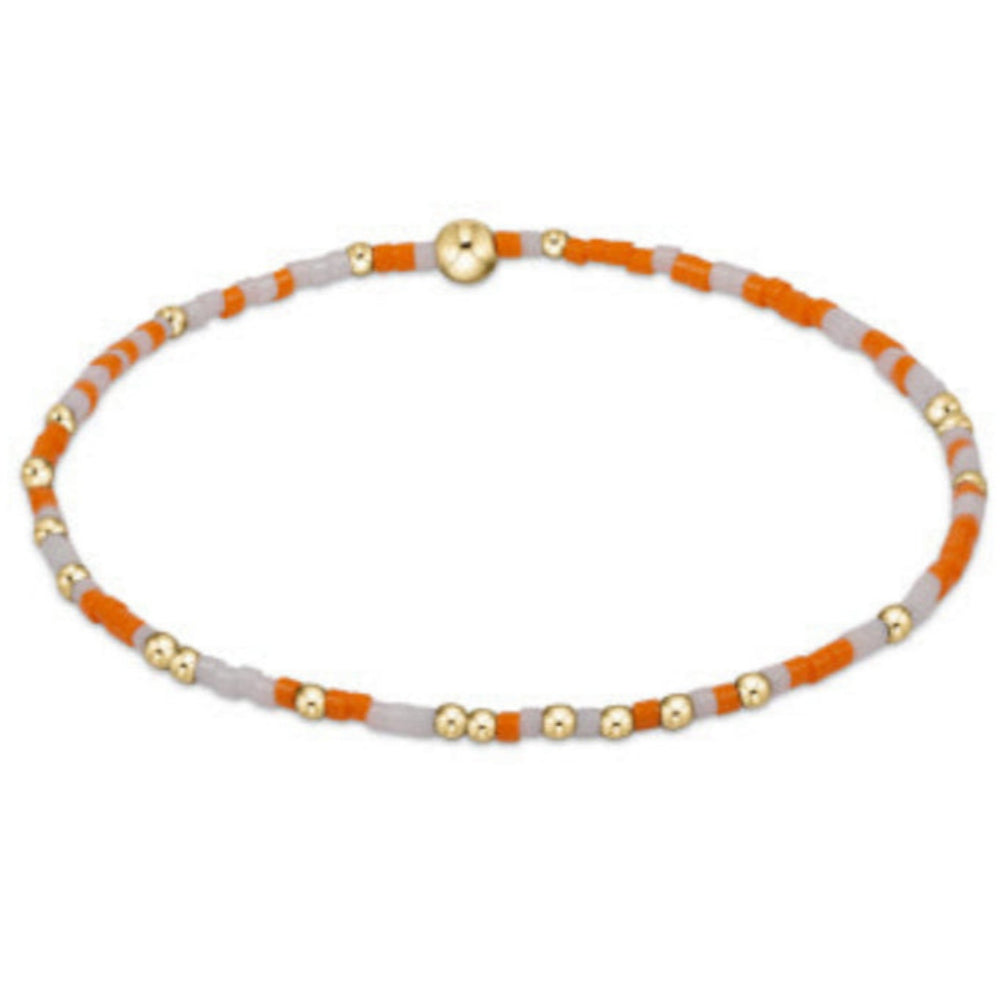 enewton 7.25" extends  Gameday Hope Unwritten Bracelet - Orange White
