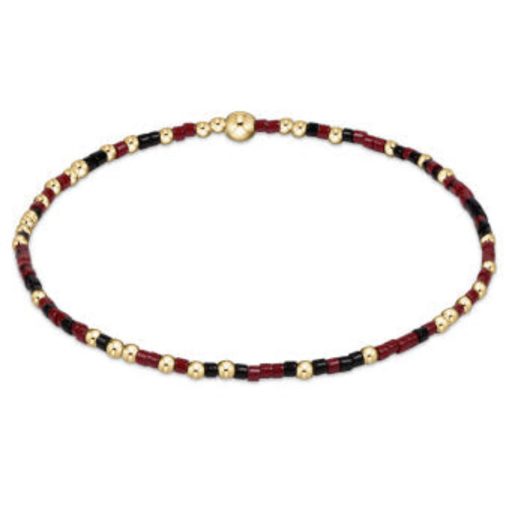 enewton 7.25" extends  Gameday Hope Unwritten Bracelet - Wine Onyx