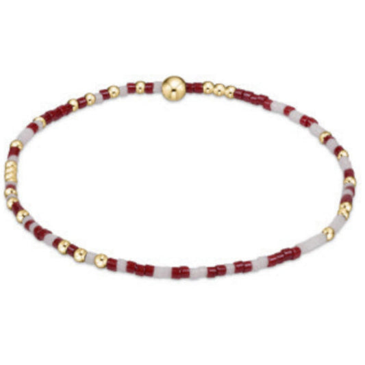 enewton 7.25" extends  Gameday Hope Unwritten Bracelet - Wine White