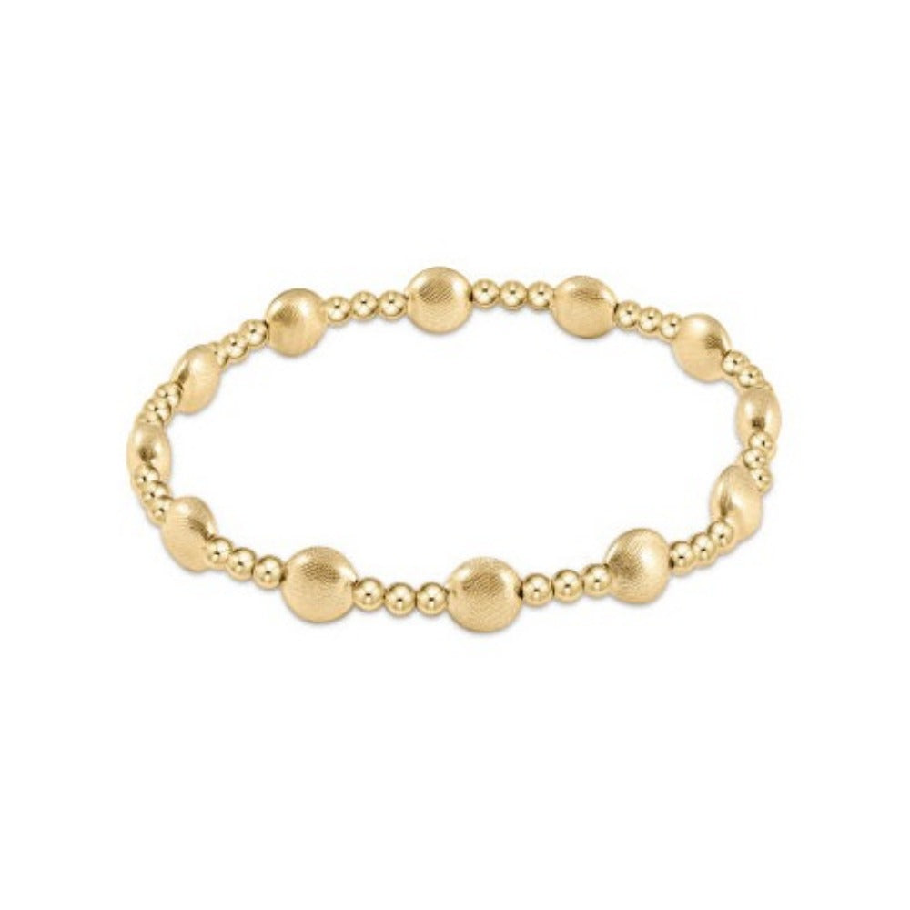 enewton Extends Honesty Gold Sincerity Pattern 6mm Bead Bracelet - Gold