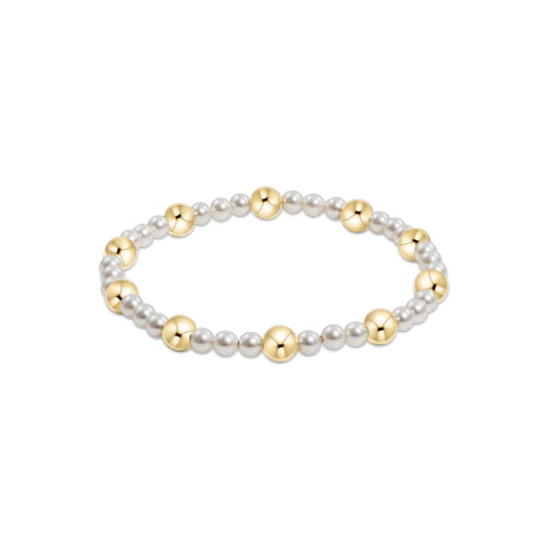enewton 6.25"  Pearl Sincerity Pattern 4mm Bead Bracelet