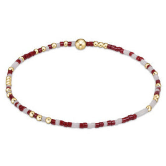 enewton 5.5" egirl Gameday Hope Unwritten Bracelet - Wine White