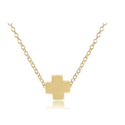 enewton egirl 14" Necklace Gold - Signature Cross Gold