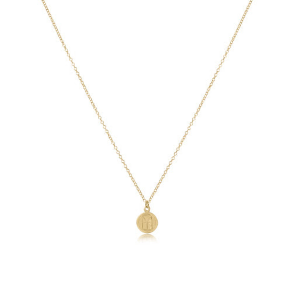 enewton 16" Necklace Gold - be you. Small Gold Disc