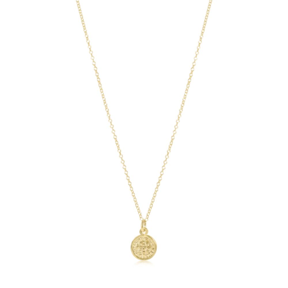 enewton 16" Necklace Gold-Blessing Small Gold Disc