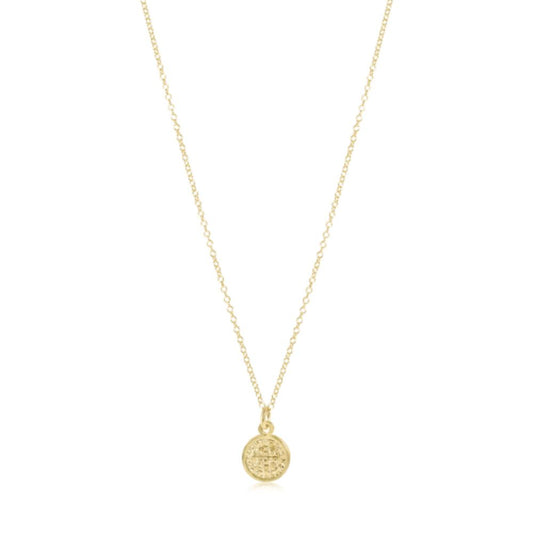 enewton 16" Necklace Gold-Blessing Small Gold Disc