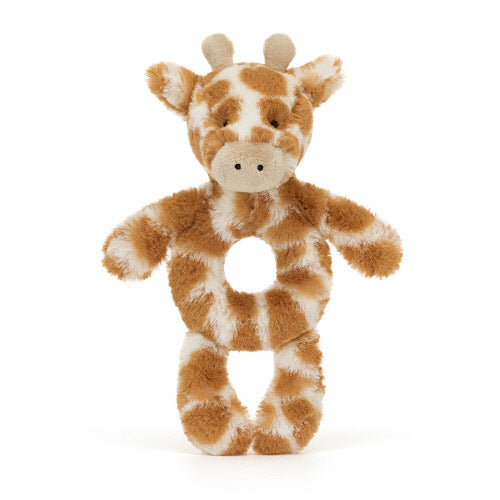 Jellycat Bashful Giraffe Ring Rattle (RECYCLED FIBERS)