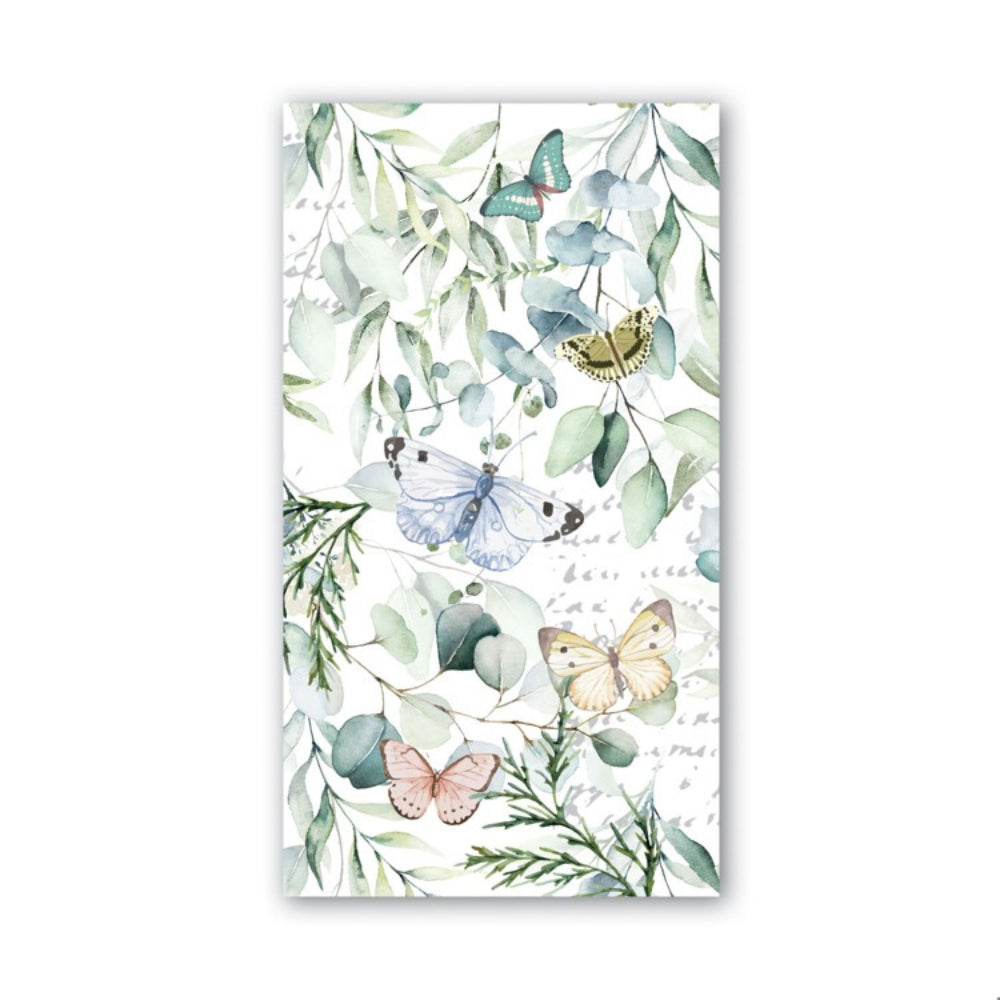 Michel Design Works Butterfly Fields Hostess Napkins - Pack of 15