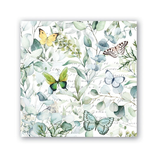 Michel Design Works Butterfly Fields Cocktail Napkins - Pack of 20