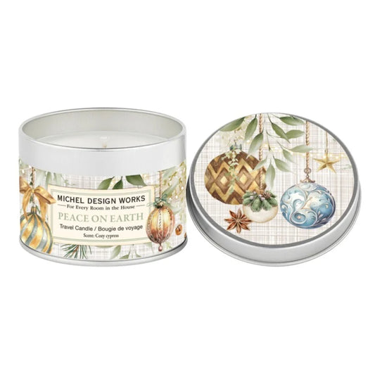 Michel Design Works Peace on Earth Travel Candle