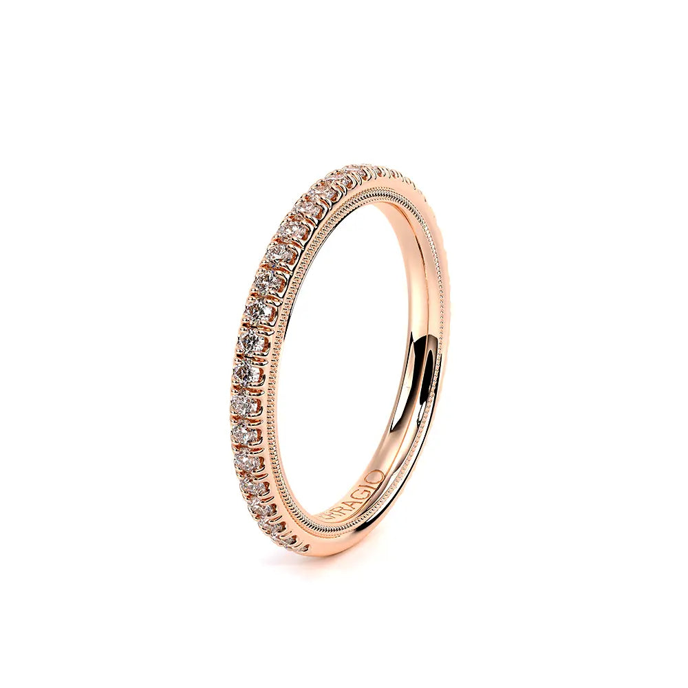 Verragio Tradition 18k Rose Gold Diamond Wedding Band