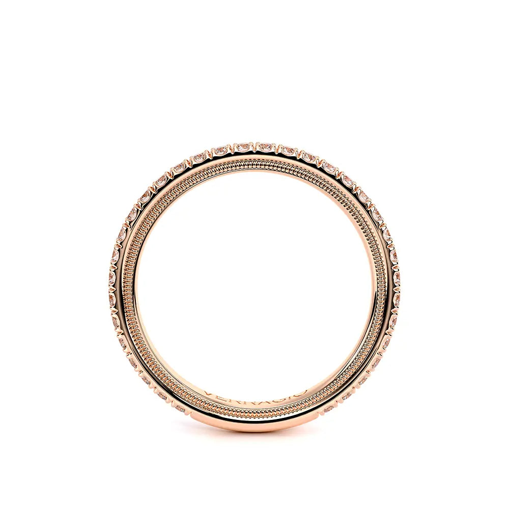 Verragio Tradition 18k Rose Gold Diamond Wedding Band
