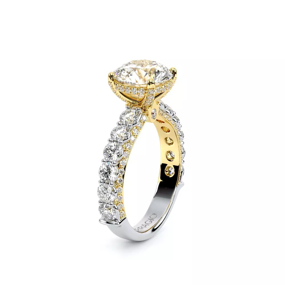 Verragio Couture 18K Two-Tone Round Diamond Engagement Ring