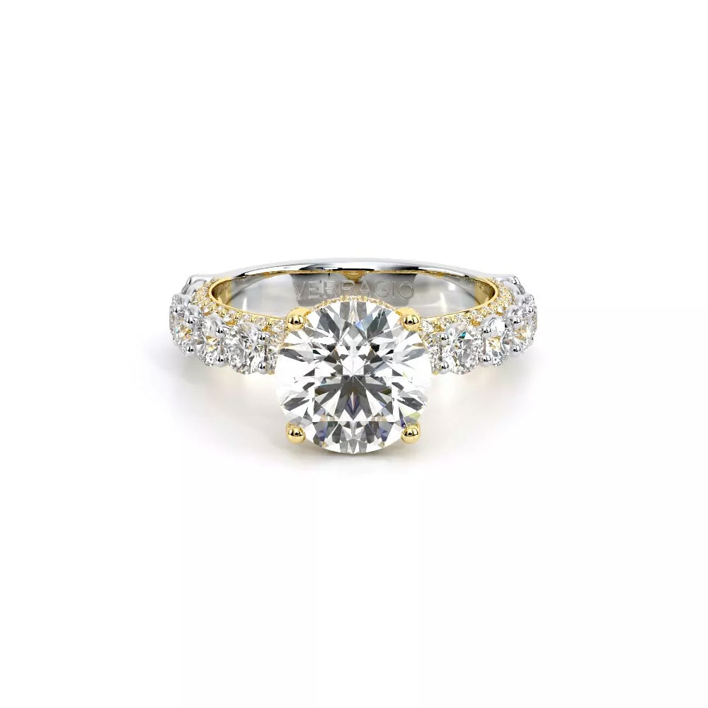 Verragio Couture 18K Two-Tone Round Diamond Engagement Ring