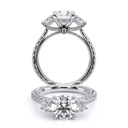 Verragio Renaissance 14k Three-Across Round Diamond Engagement Ring