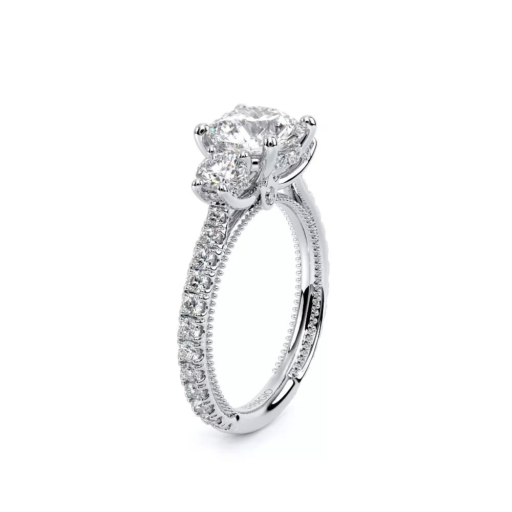 Verragio Renaissance 14k Three-Across Round Diamond Engagement Ring
