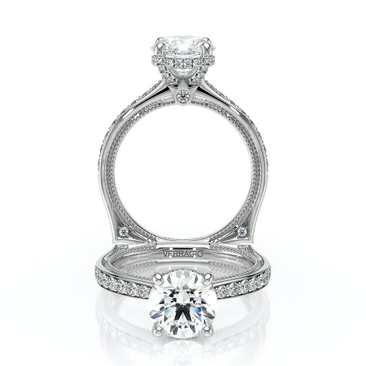Verragio Vanguard 14k White Gold Round Diamond Engagement Ring