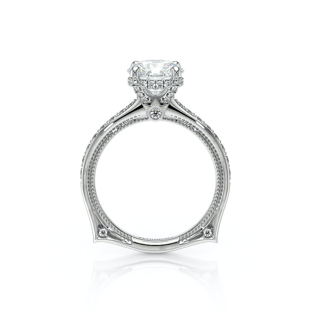 Verragio Vanguard 14k White Gold Round Diamond Engagement Ring