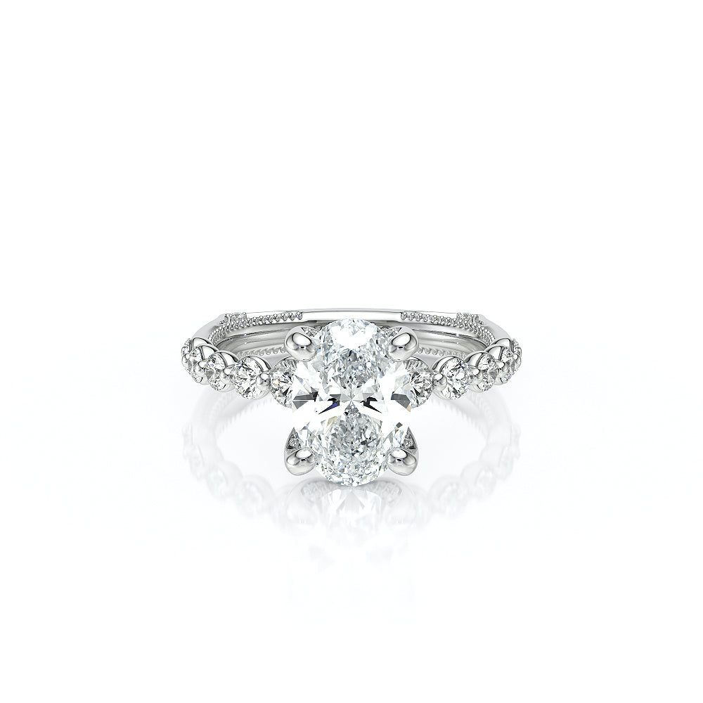 Verragio Vanguard 14k Gold Oval Diamond Engagement Ring
